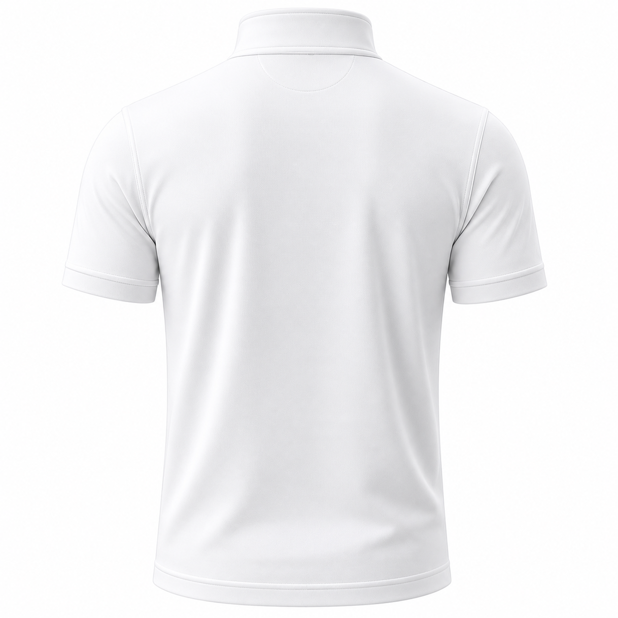 Flat back view of the BENOS Sovereign Signature T-Shirt GEN 2 in white